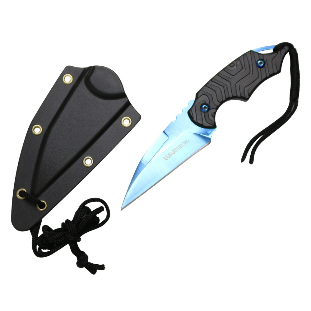 6-inch Blue Blade Knife w  Paracord and Sheath