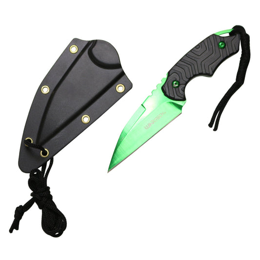 6-inch Green Blade Knife w  Paracord and Sheath