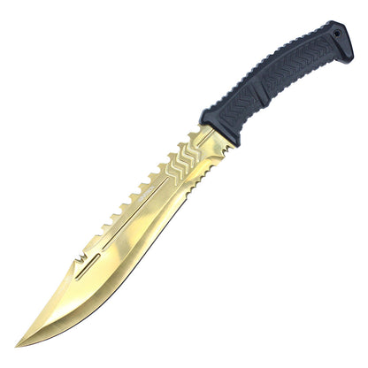 17” TWO TONE FIXED BLADE HUNTING KNIFE