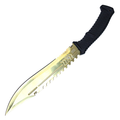 17” TWO TONE FIXED BLADE HUNTING KNIFE