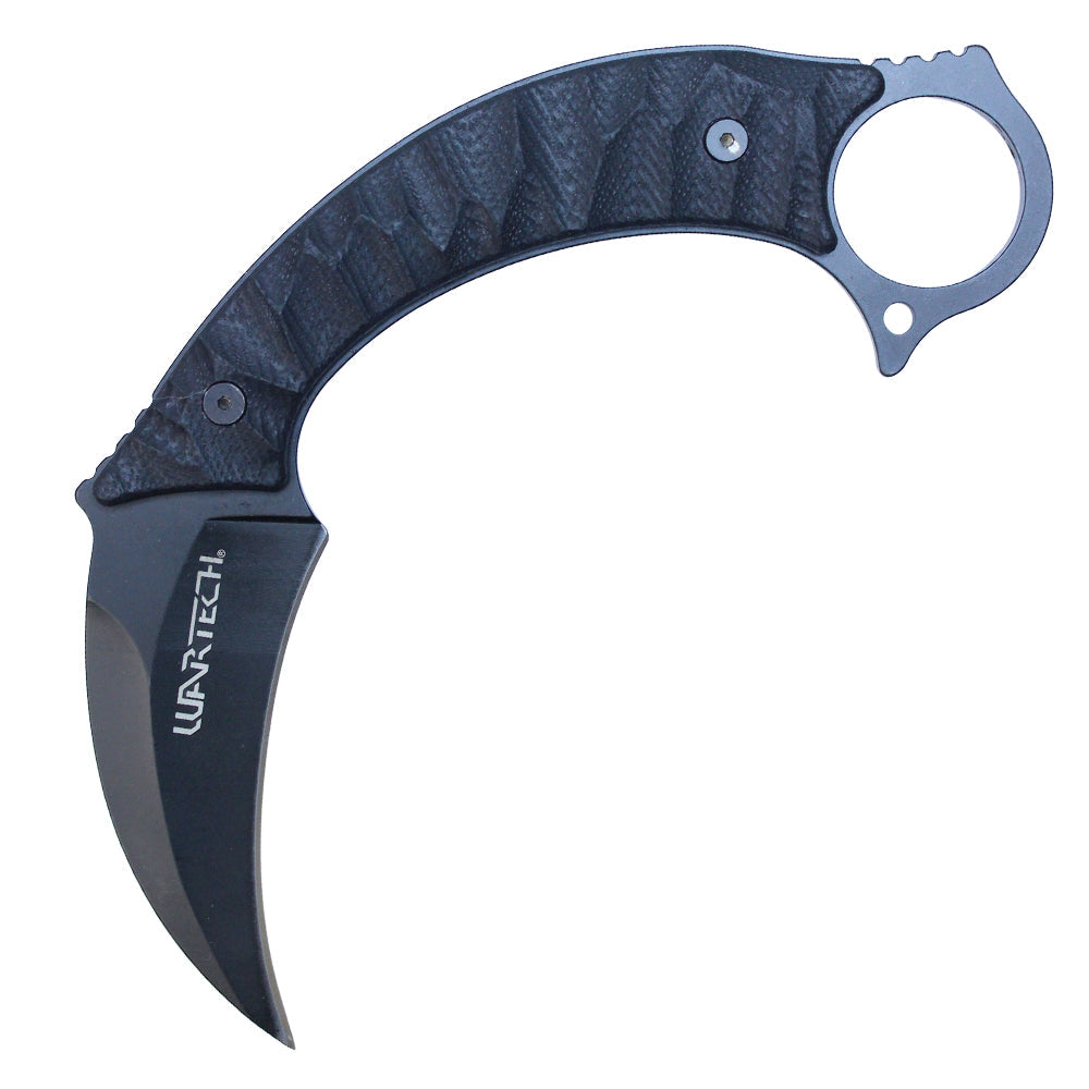 8" Black Karambit w/ Kydex Sheath