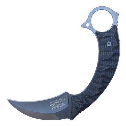 8" Black Karambit w/ Kydex Sheath