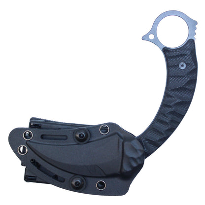 8" Black Karambit w/ Kydex Sheath