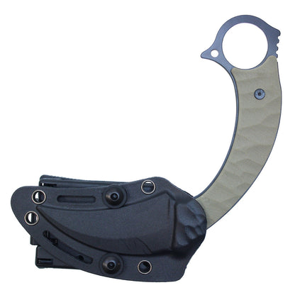 8" Desert Karambit w/ Kydex Sheath