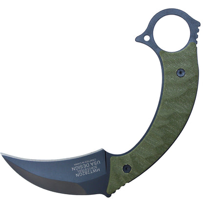 8" Green Karambit w/ Kydex Sheath