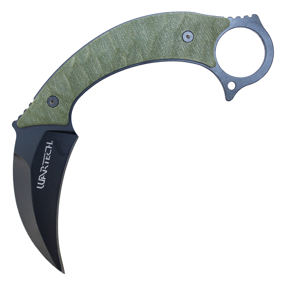 8" Green Karambit w/ Kydex Sheath