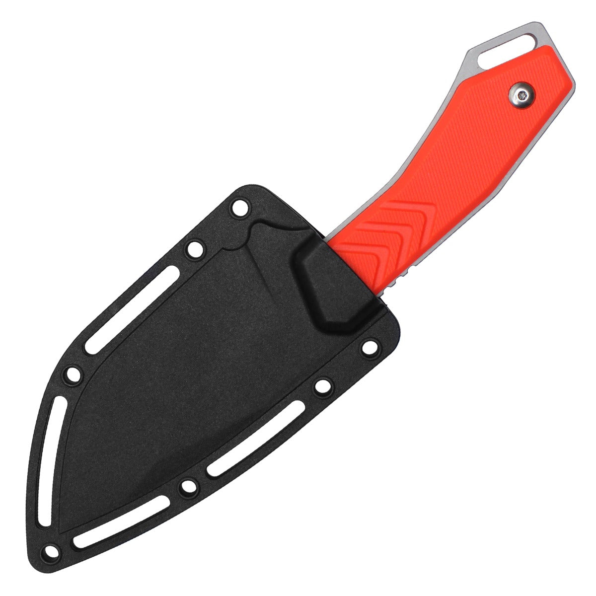 8" Orange Fixed Blade Knife