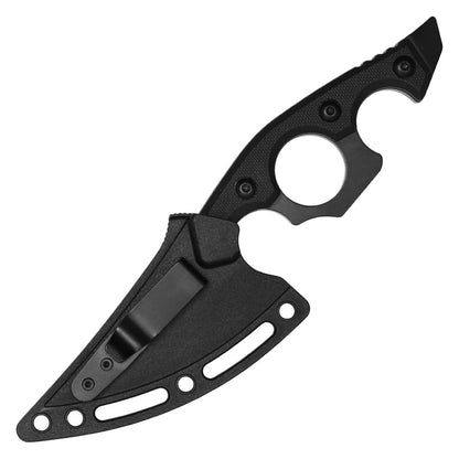 Wartech 6.75" Black Tactical Knuckle Knife