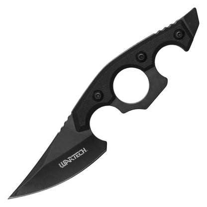 Wartech 6.75" Black Tactical Knuckle Knife