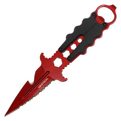 7.5" Red Fixed Blade Knife