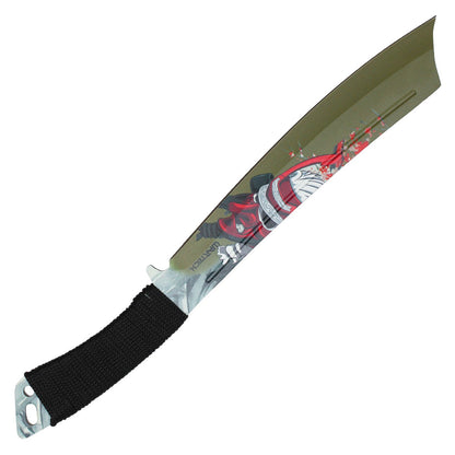 15" Red Samurai Machete (2PC)