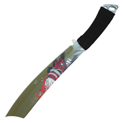 15" Red Samurai Machete (2PC)