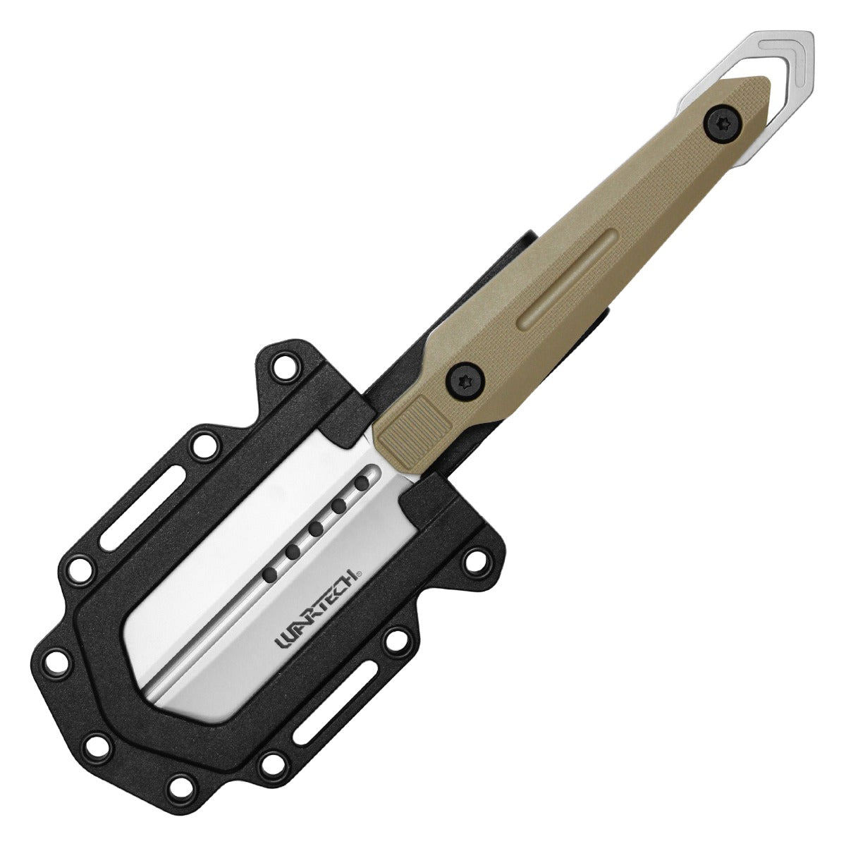 Wartech 7.75" Desert Tan Tactical Razor Knife