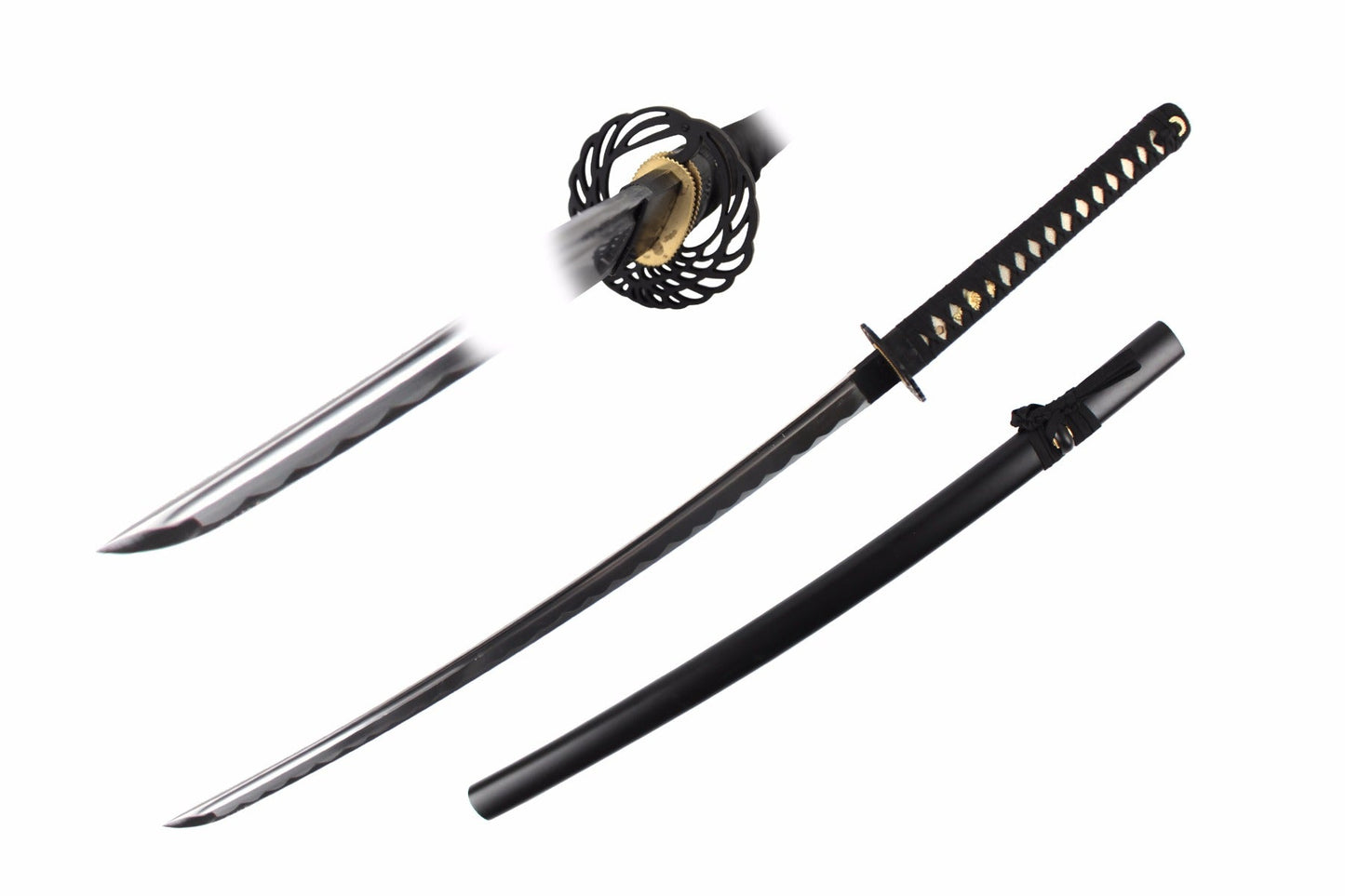 41 inches 1045 carbon handmade sword, crane tsuba, sharpen, sword bag