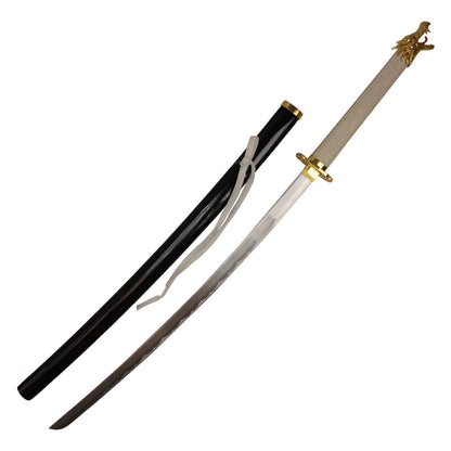 41" Katana w/ Dragon Head Pommel (White)