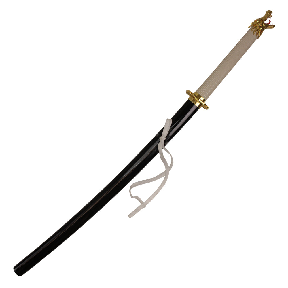 41" Katana w/ Dragon Head Pommel (White)