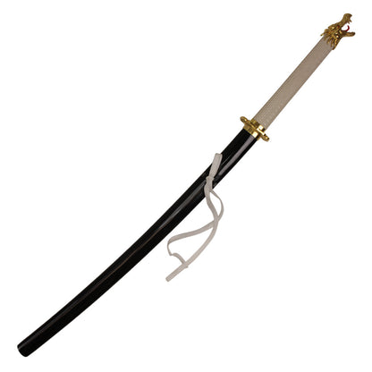 41" Katana w/ Dragon Head Pommel (White)
