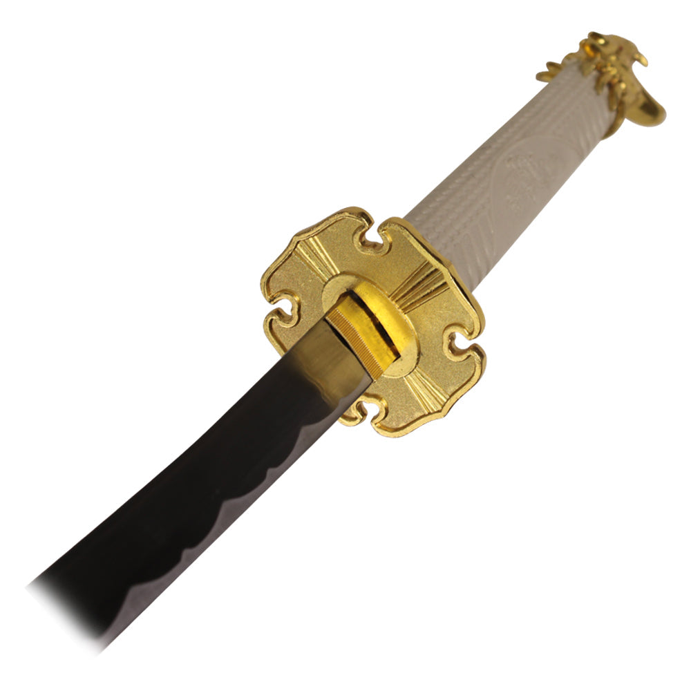 41" Katana w/ Dragon Head Pommel (White)