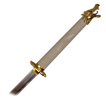 41" Katana w/ Dragon Head Pommel (White)