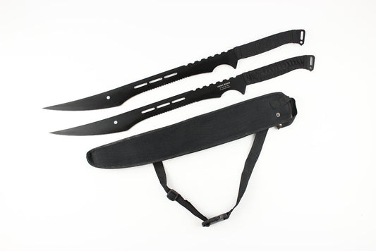 2pcs 27 BLACK MACHETE W SHEATH-inch