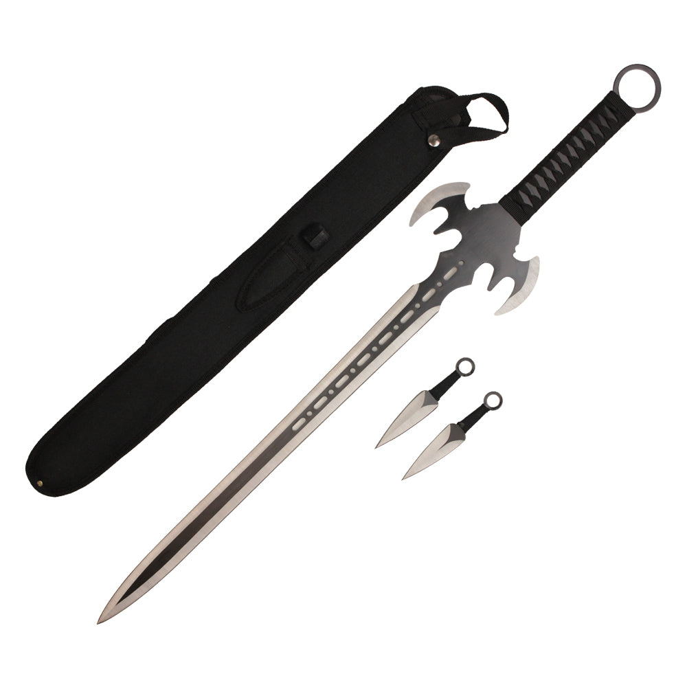 30" Black 2 Tone Machete Throwing Knives