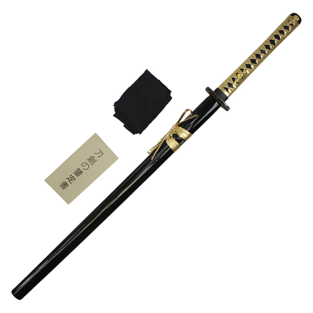 41" Hand Forged Katana w/ High Carbon Steel Blade (Gold)