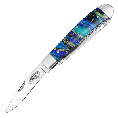 Buckshot 7.5" 2-Blade Galaxy Trapper Pocket Knife