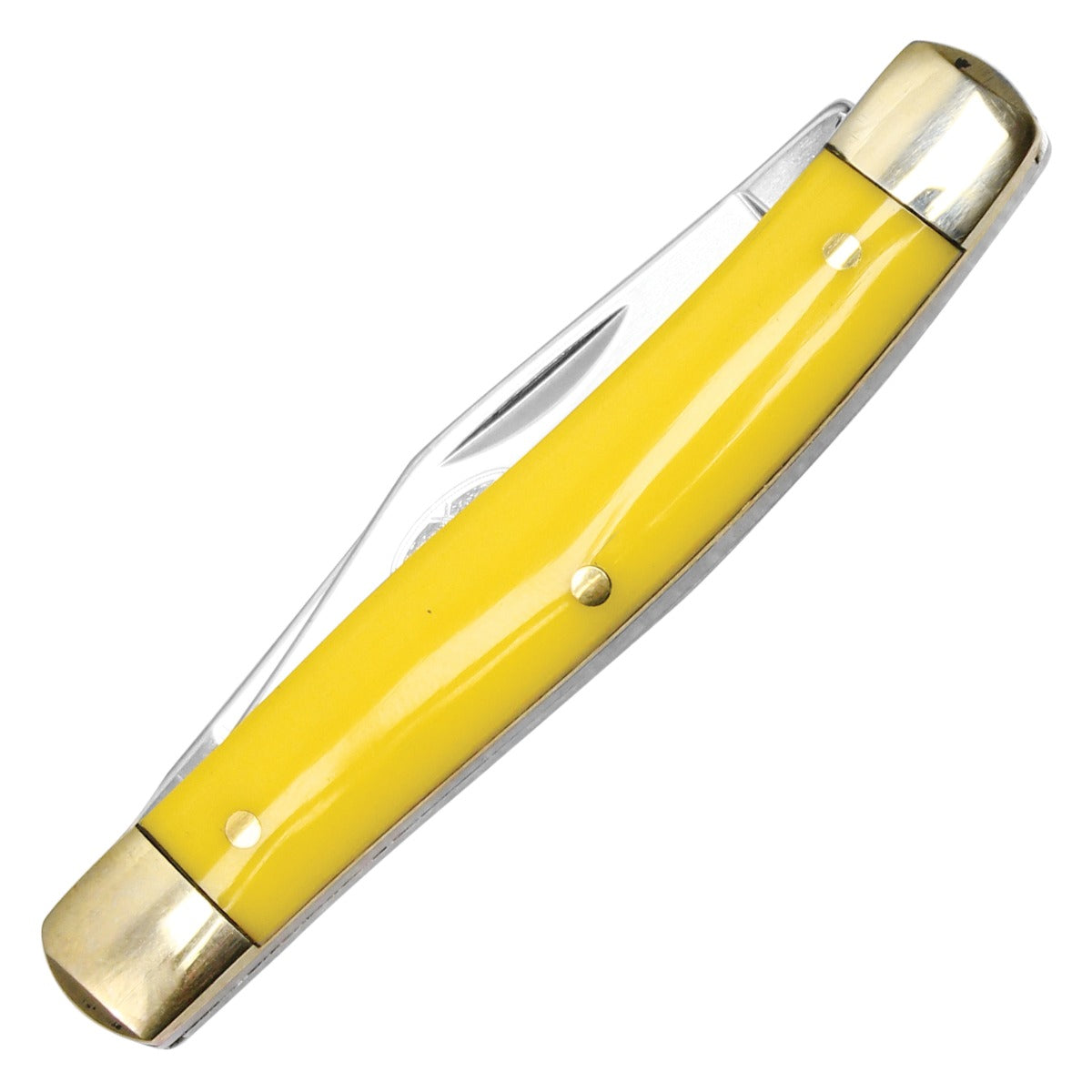 Buckshot 6.75" 2-Blade Yellow Canoe Pocket Knife