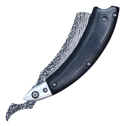 8-1/4" Buckshot Straight Razor (Black)