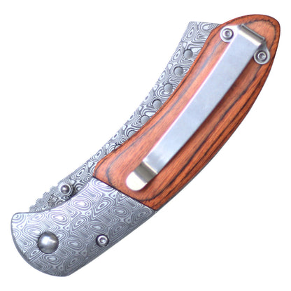 8" Inch Buckshot Knives Thumb Open Spring Assisted Cleaver Classic Pocket Knife