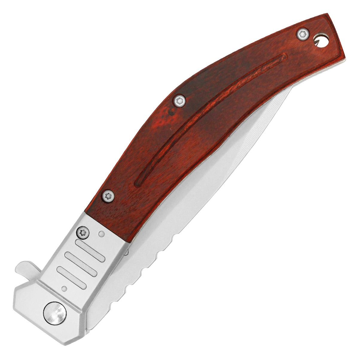 9" Buckshot - Wood Pocket Knife