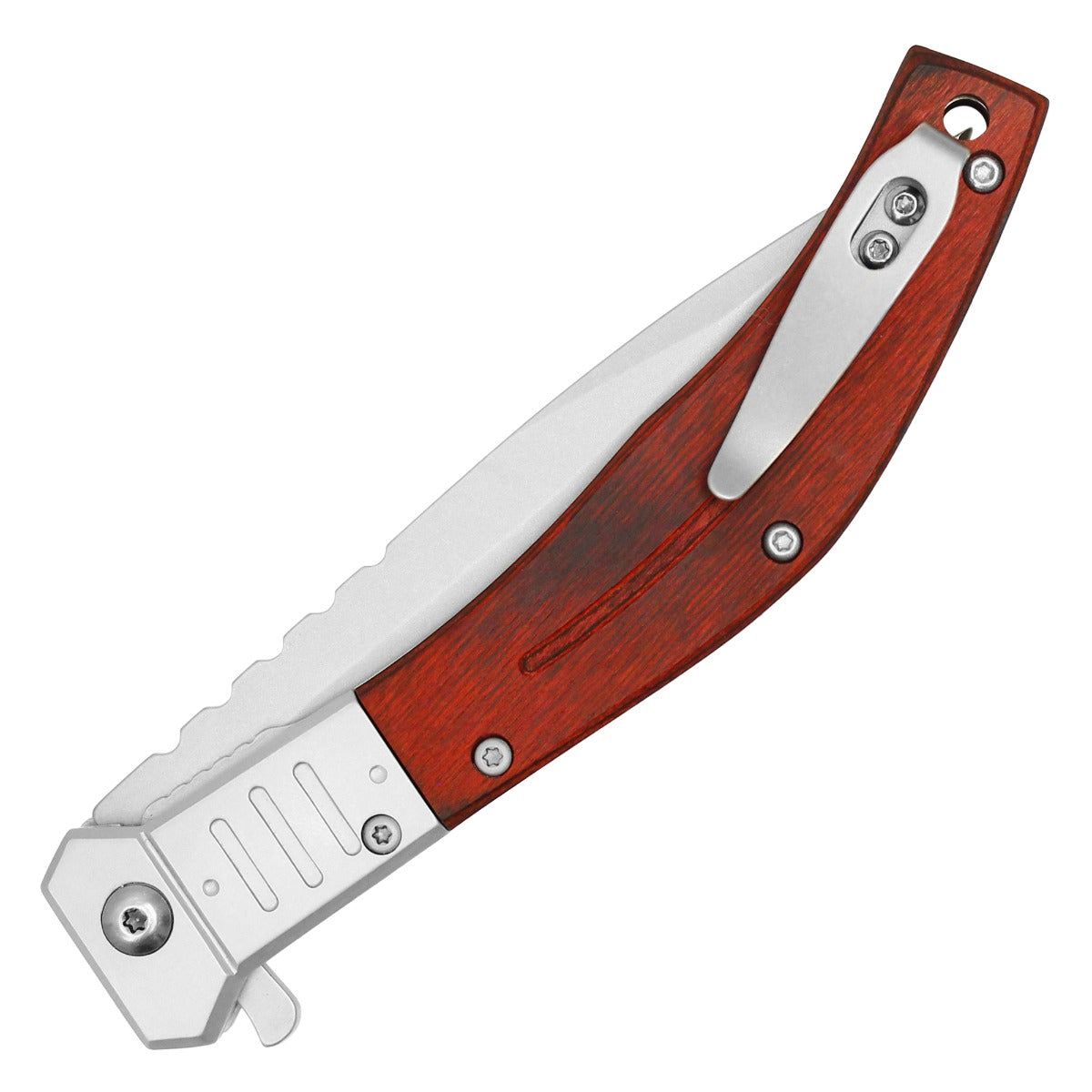 9" Buckshot - Wood Pocket Knife