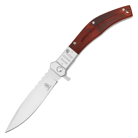 9" Buckshot - Wood Pocket Knife