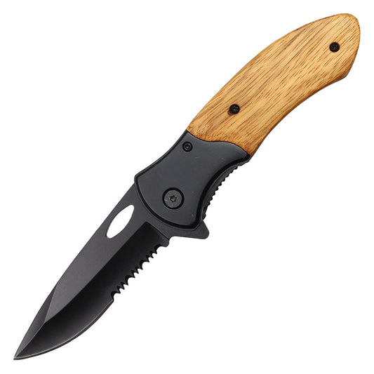 9" Wood Pocket Knife