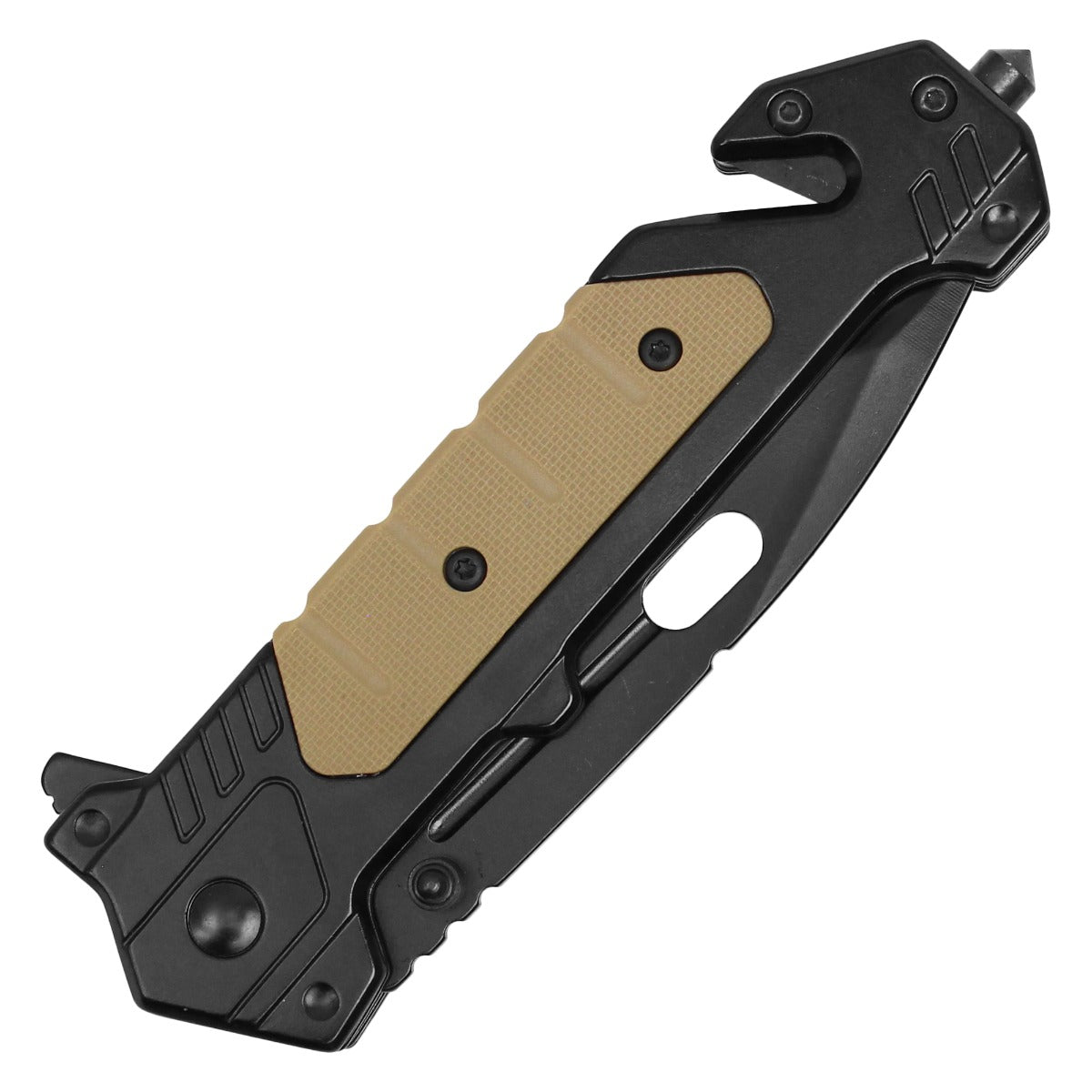 8" Black Pocket Knife - Milspec Tactical