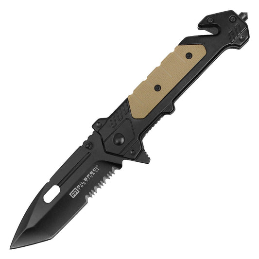 8" Black Pocket Knife - Milspec Tactical