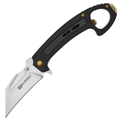 Black Wharncliffe Pocket Knife