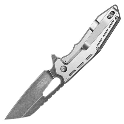 Milspec Tactical Silver Pocket Knife