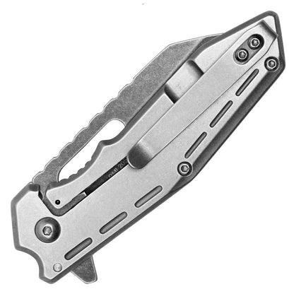 Milspec Tactical Silver Pocket Knife