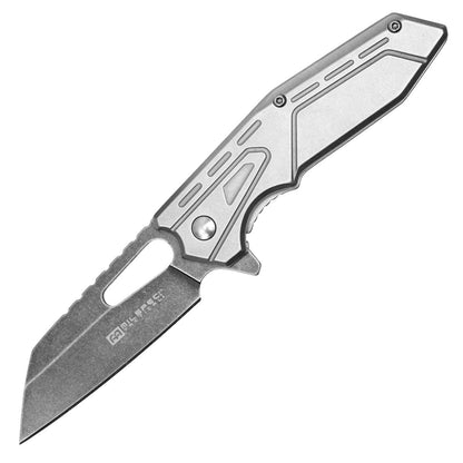 Milspec Tactical Silver Pocket Knife