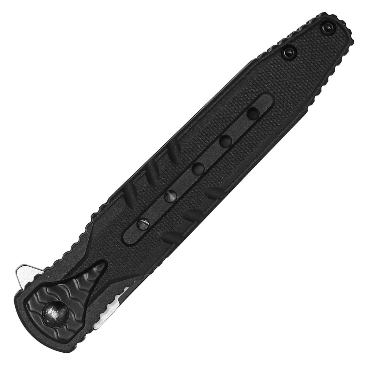 Milspec Tactical 2-Tone Black Pocket Knife