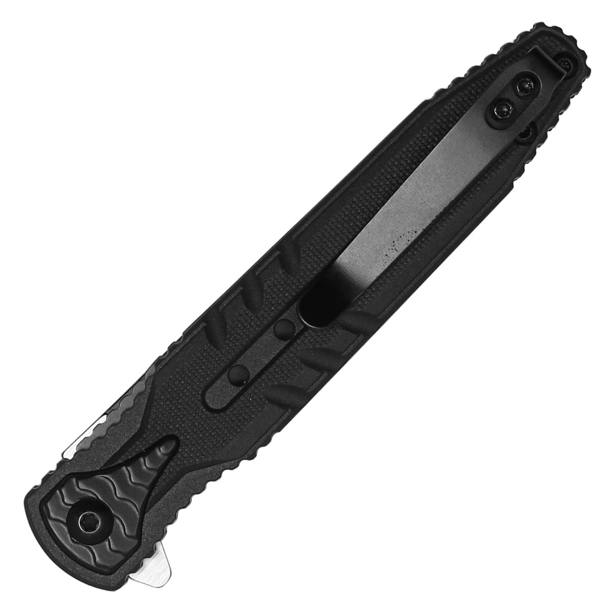 Milspec Tactical 2-Tone Black Pocket Knife