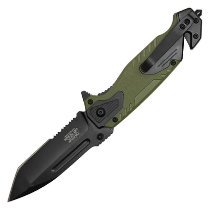 8.25" Milspec Green Pocket Knife