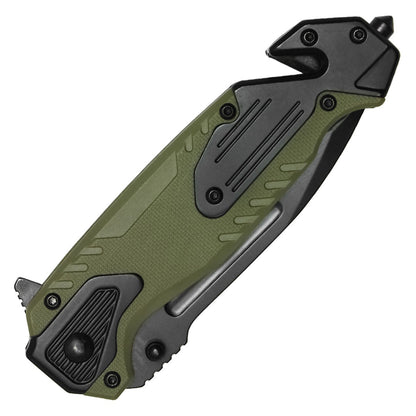 8.25" Milspec Green Pocket Knife