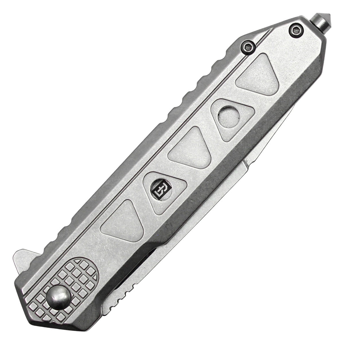 8" Chrome Pocket Knife