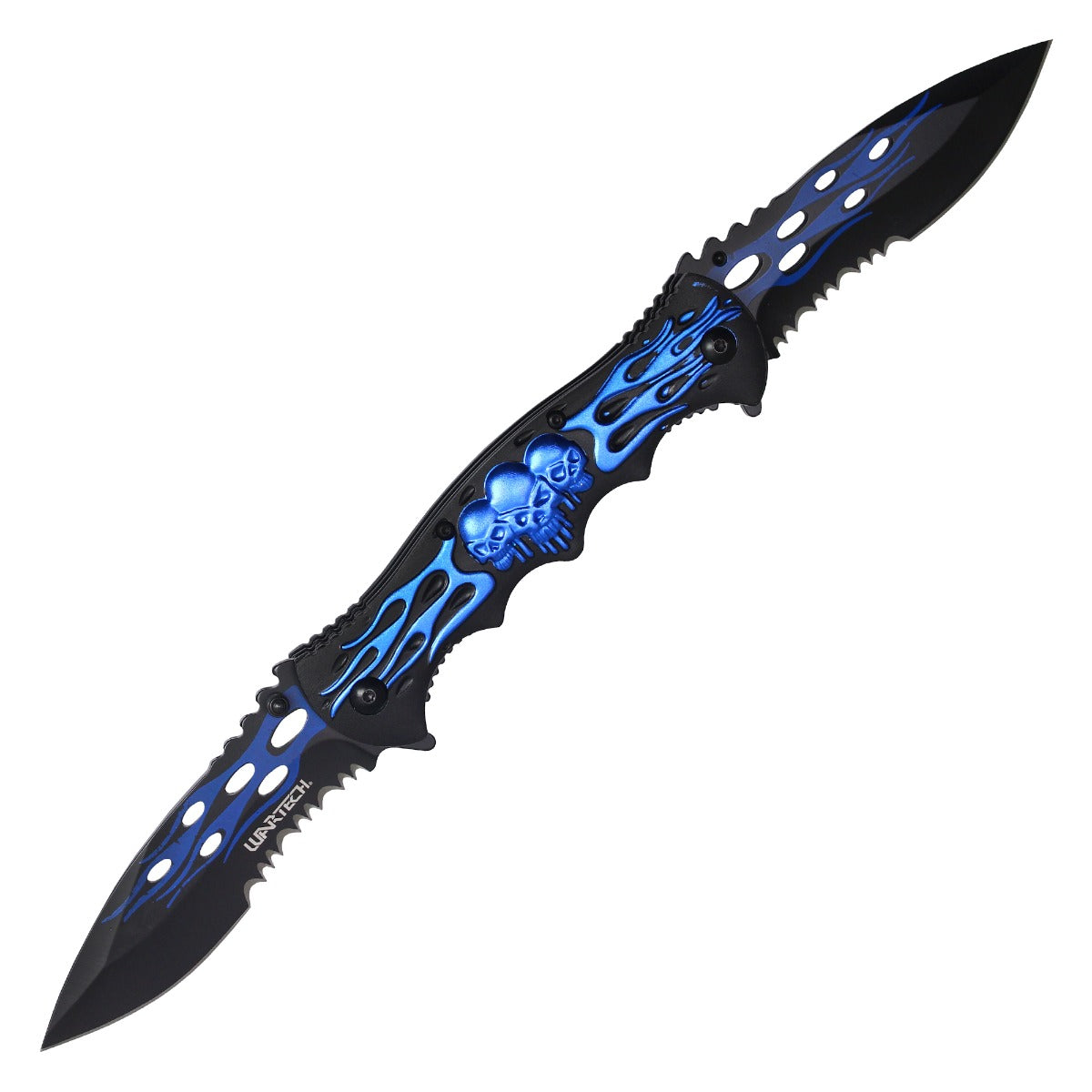 12.5" Blue 2-Blade Pocket Knife