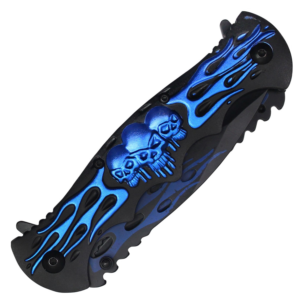 12.5" Blue 2-Blade Pocket Knife