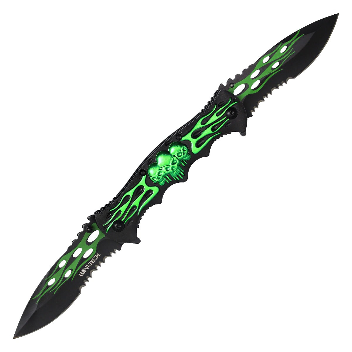 12.5" Green 2-Blade Pocket Knife