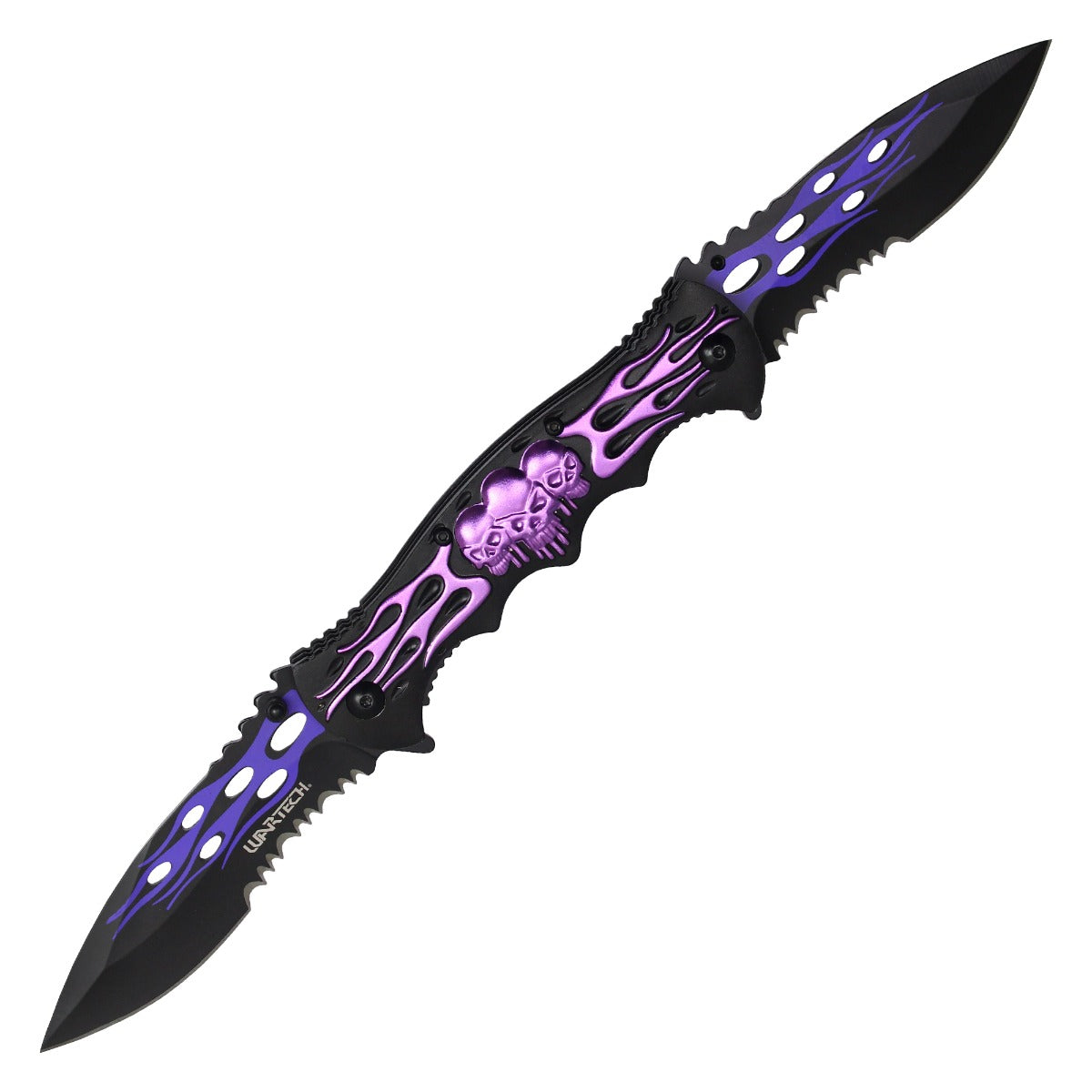 12.5" Purple 2-Blade Pocket Knife