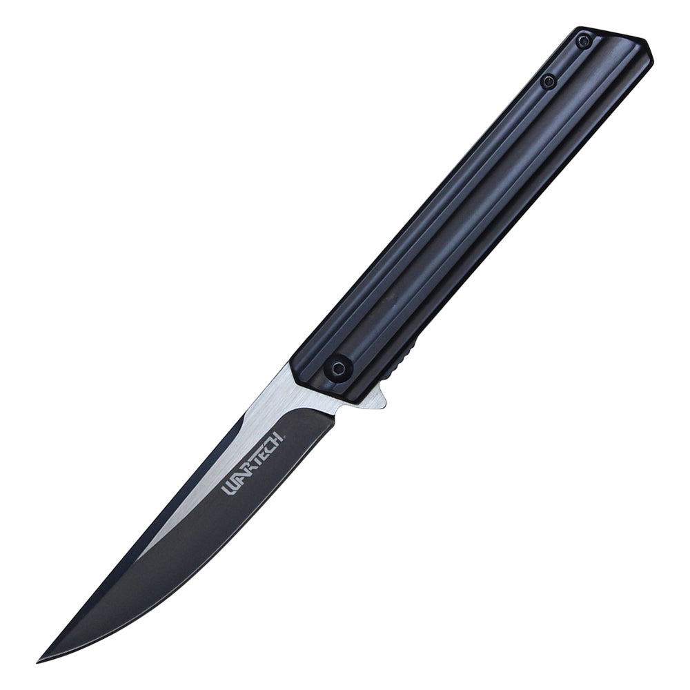 8-1/2" Drop point pocket knife (Black)